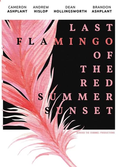 Last Flamingo of the Red Summer Sunset